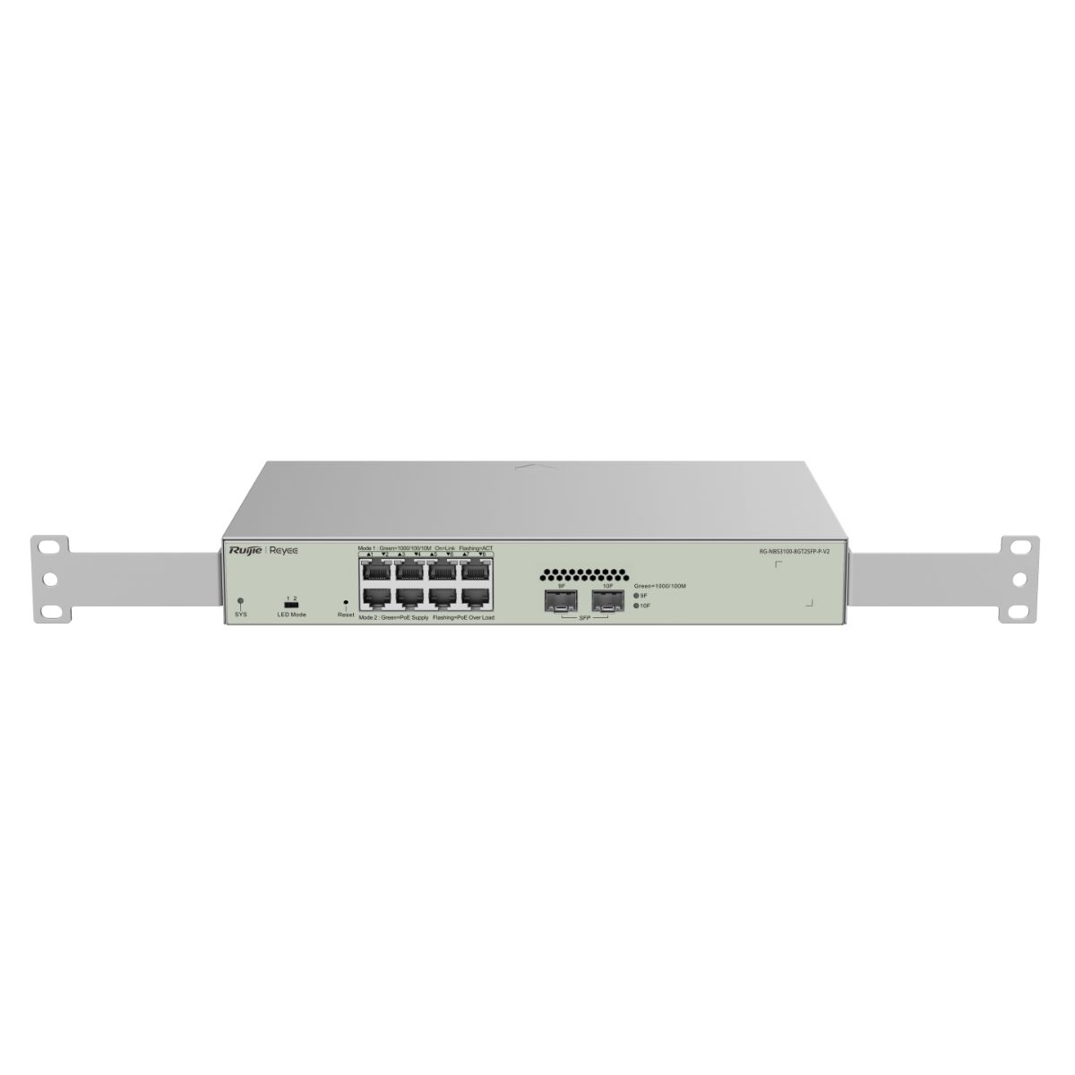 Layer 2 Smart Managed PoE Switch 8 Cổng RUIJIE REEYE RG-NBS3100-8GT2SFP-P-V2